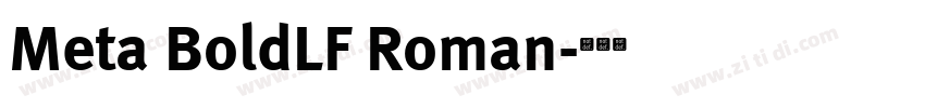Meta BoldLF Roman字体转换 Meta BoldLF Roman字体转换